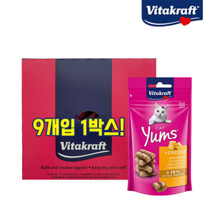 [비타크래프트] 캣얌 치즈 40gx9개 1박스 고양이간식
